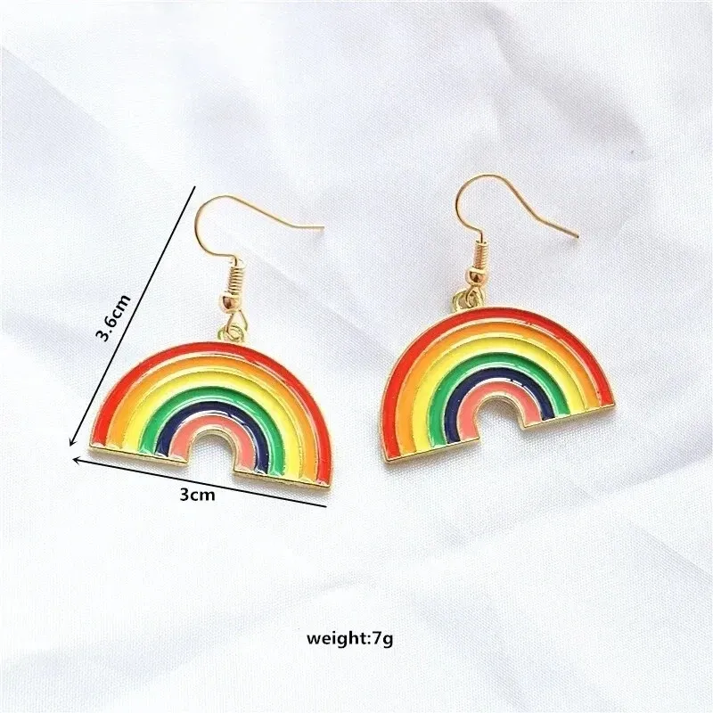 Mini Rainbow Dangle Earrings LGBTQ